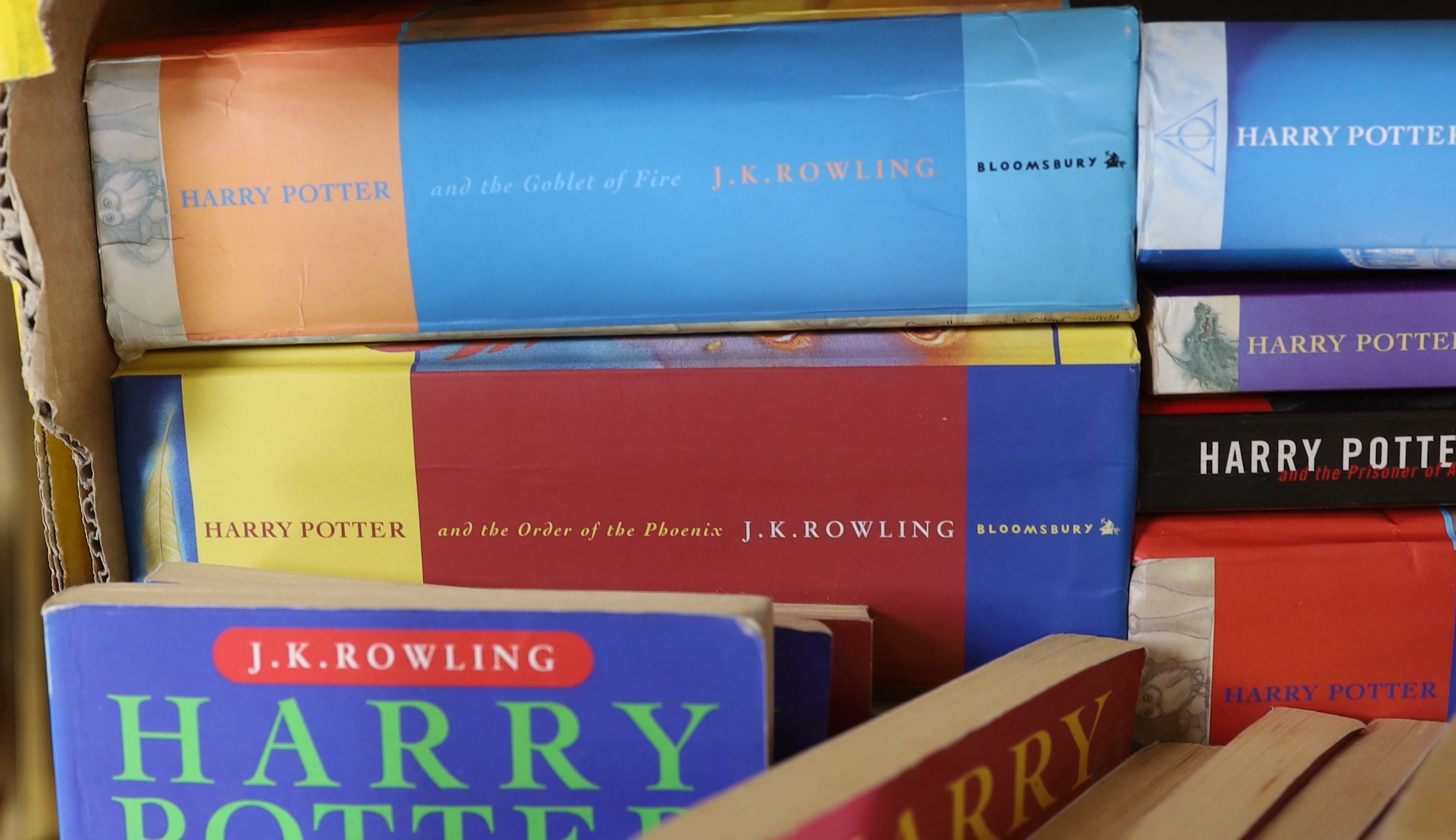 Harry Potter books including some 1st editions